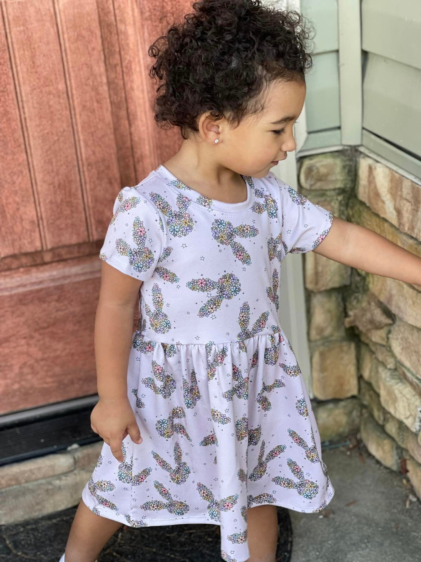 Floral Bunny Everyday Dress