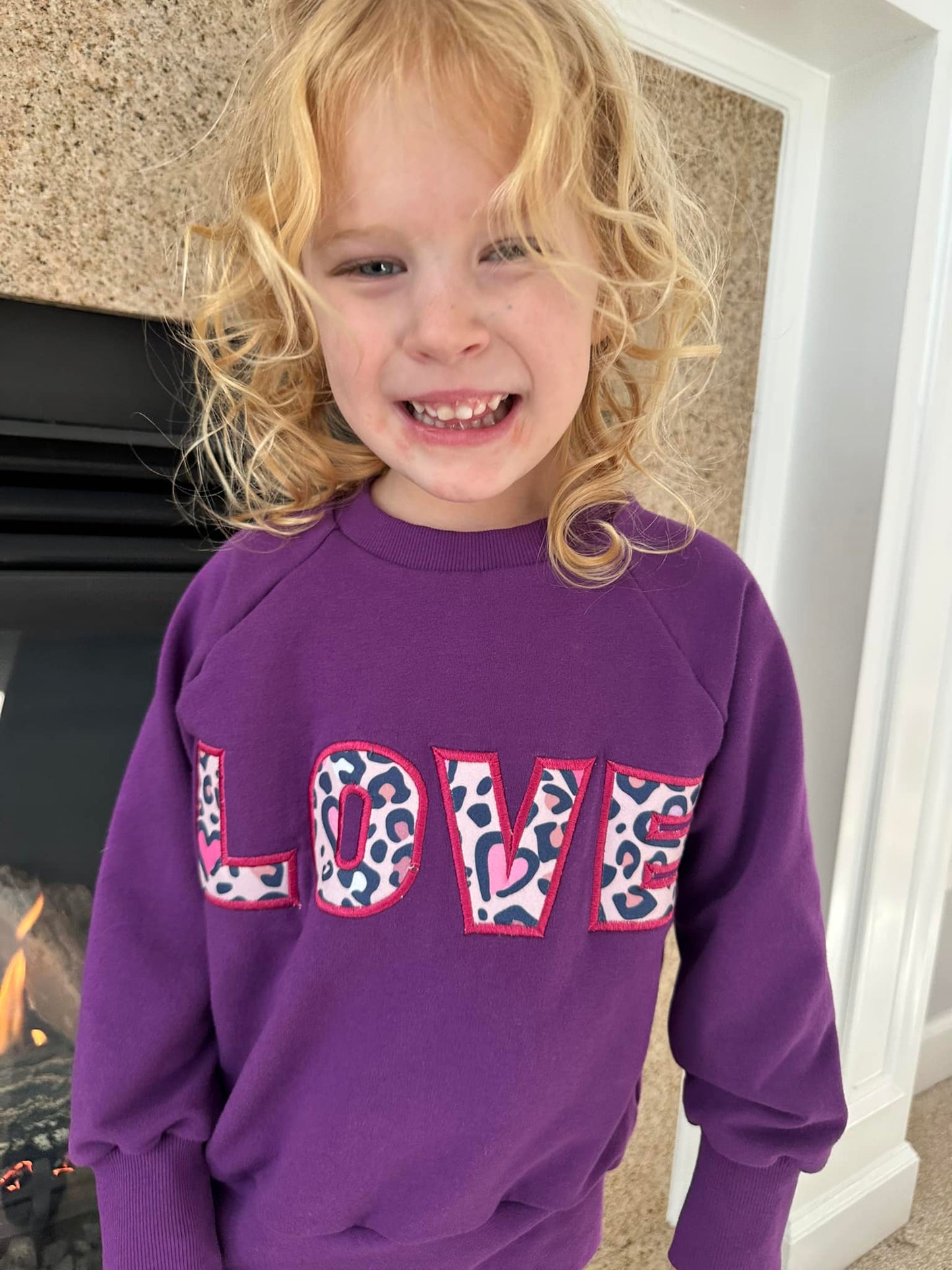 Applique Sweatshirts - LOVE or Heart Hands