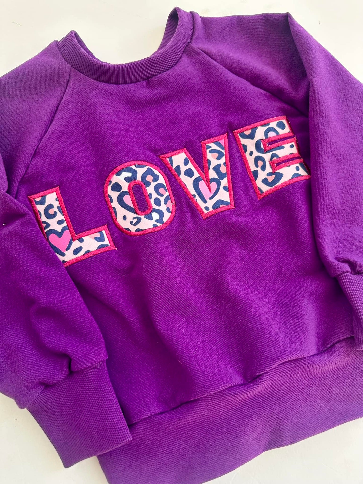 Applique Sweatshirts - LOVE or Heart Hands