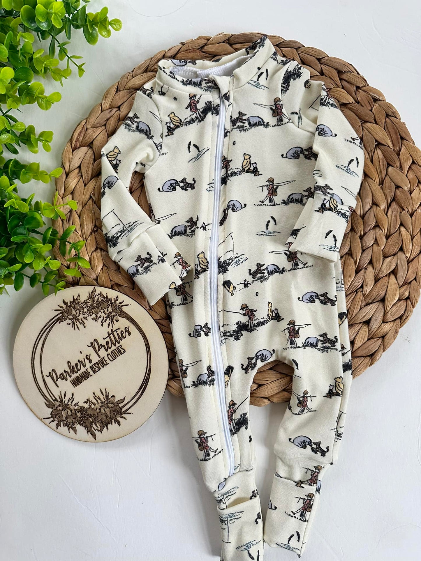 Classic Bear Bamboo Cotton Zippy
