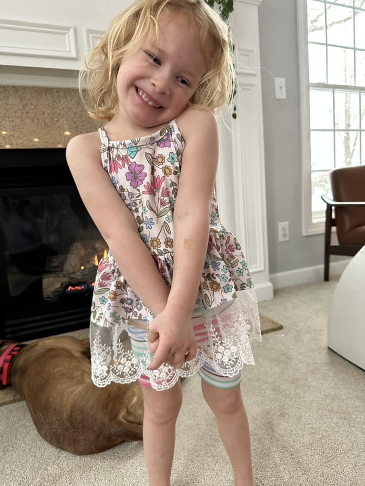 Cami Peplum and Bikers Set