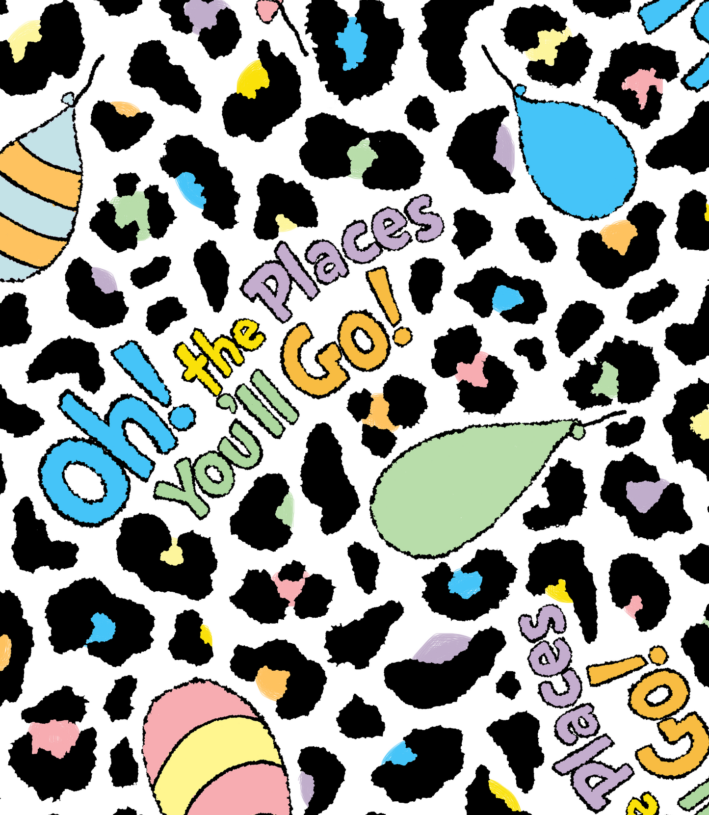 Oh, The Places You'll Go (Cheetah) Custom Options