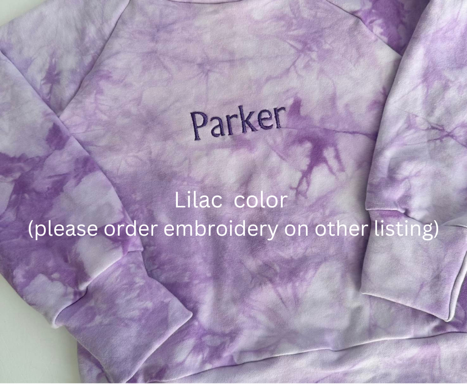 Tie Dye Sweatshirt and Hoodies with Screen Prints