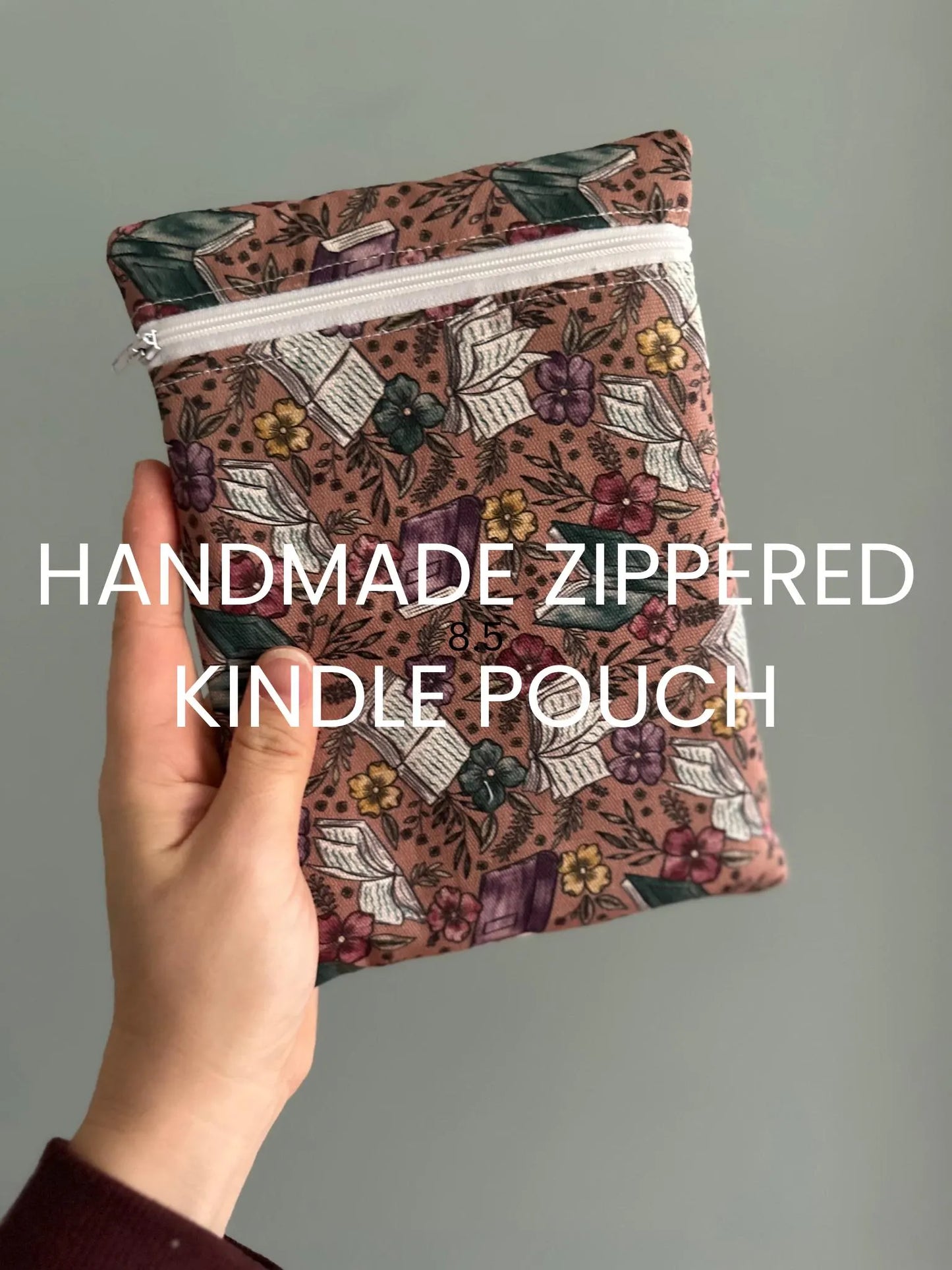 Handmade Zippered Kindle Pouch