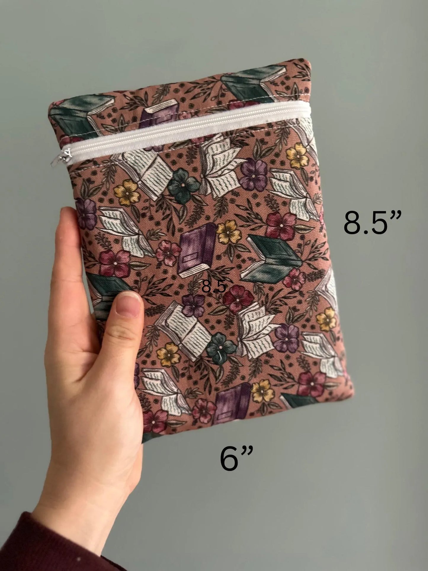 Handmade Zippered Kindle Pouch