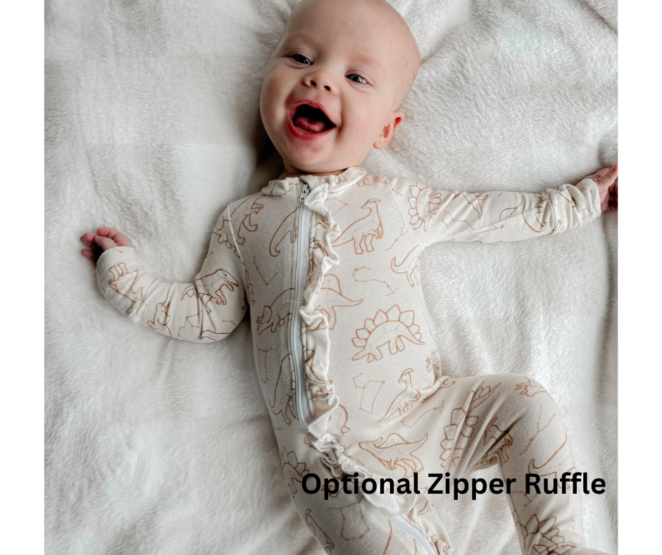 Boho Floral / Fox and Bear / Dino Bamboo Cotton Zippy