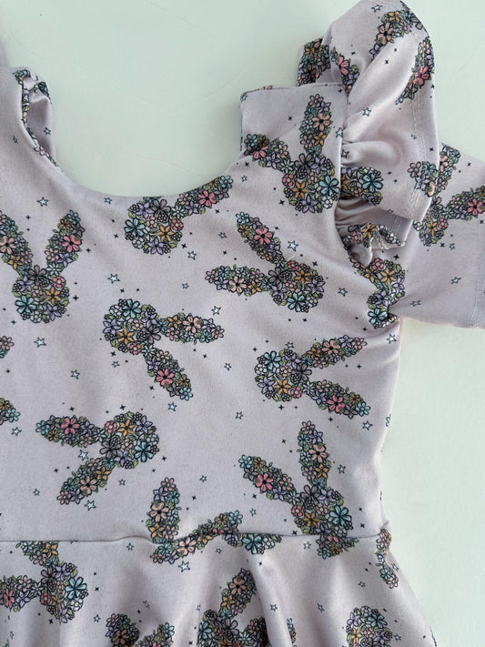 Floral Bunny Twirl Peplum or Dress
