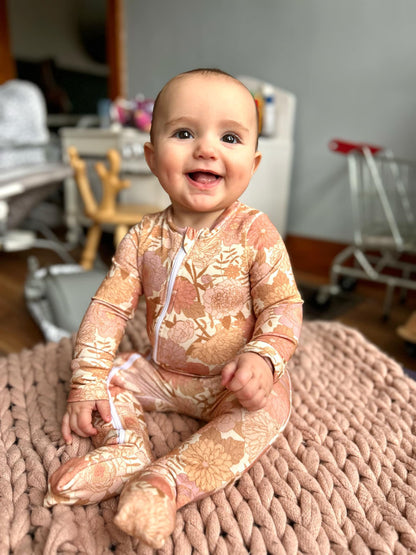 Boho Floral / Fox and Bear / Dino Bamboo Cotton Zippy