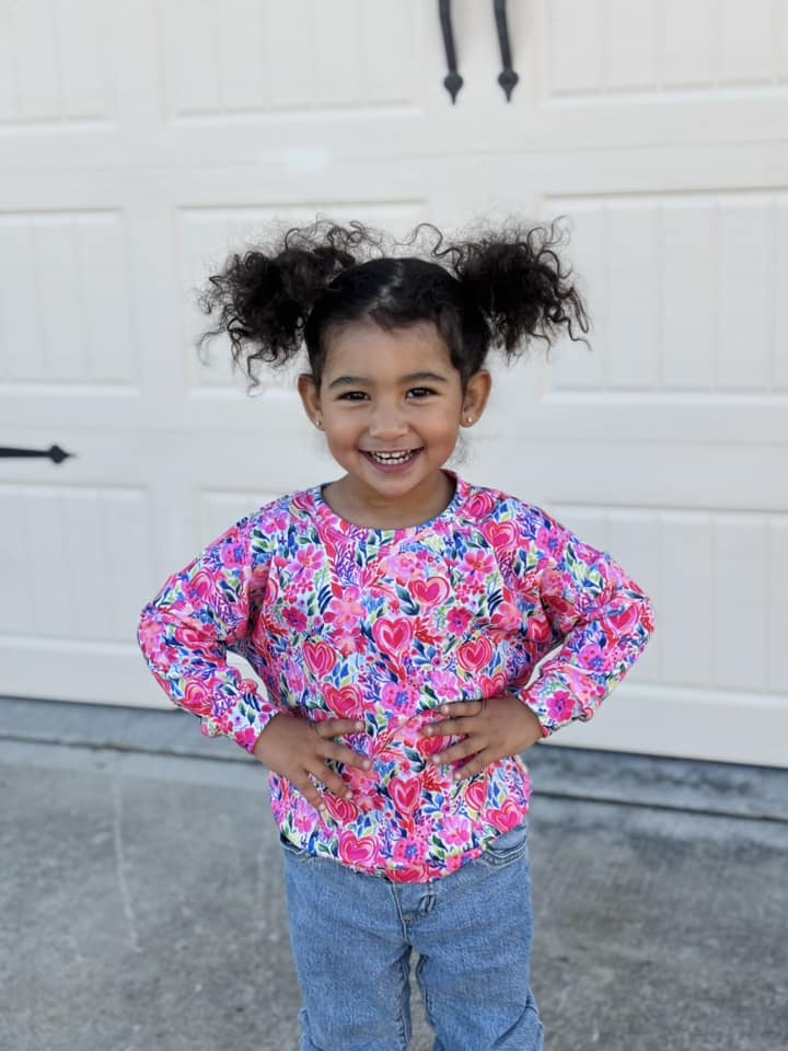 Watercolor Floral Dolman