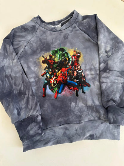 Tie Dye Sweatshirt and Hoodies with Screen Prints