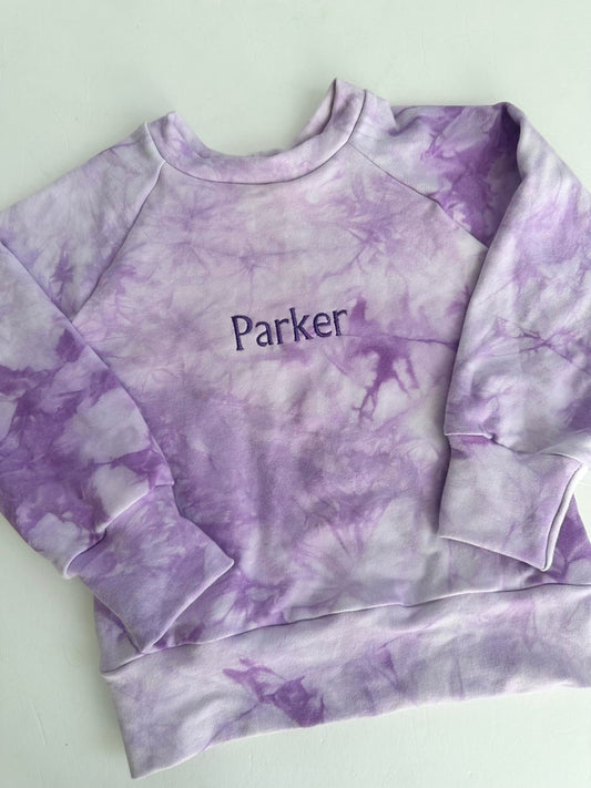 Tie Dye Sweatshirt and Hoodies with Embroidered Names