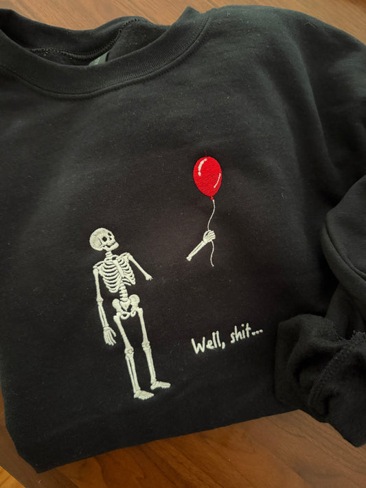 Skeleton Balloon Crewneck