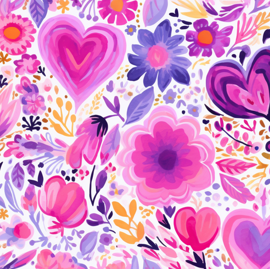 Valentine's Watercolor Floral