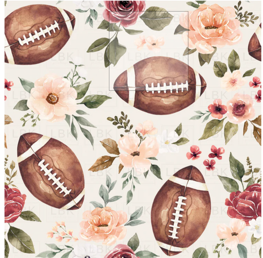 Floral Footballs on Cream - Pick Your Style